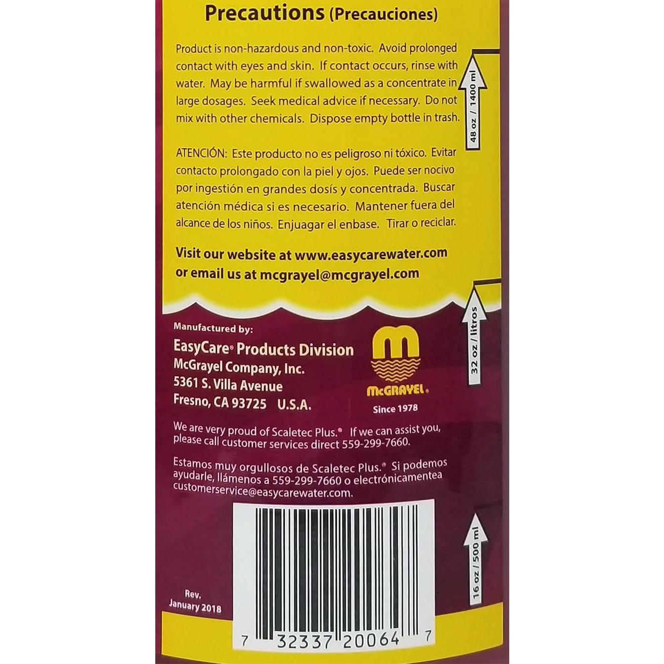 Desincrustante EasyCare Scaletec Plus 1.89L para Piscinas