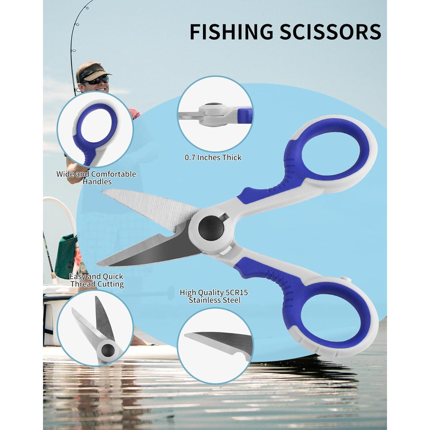 Kit de Herramientas de Pesca AOFUXTI - 6 Piezas, Acero Inoxidable