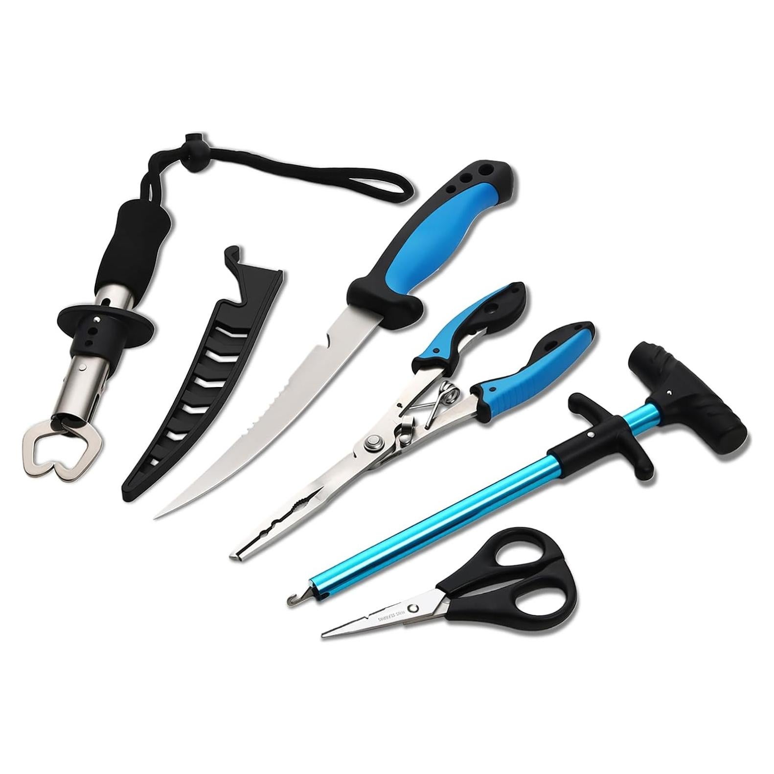 Kit de Herramientas de Pesca JOYOUSLIFE 5 Piezas Acero Inoxidable