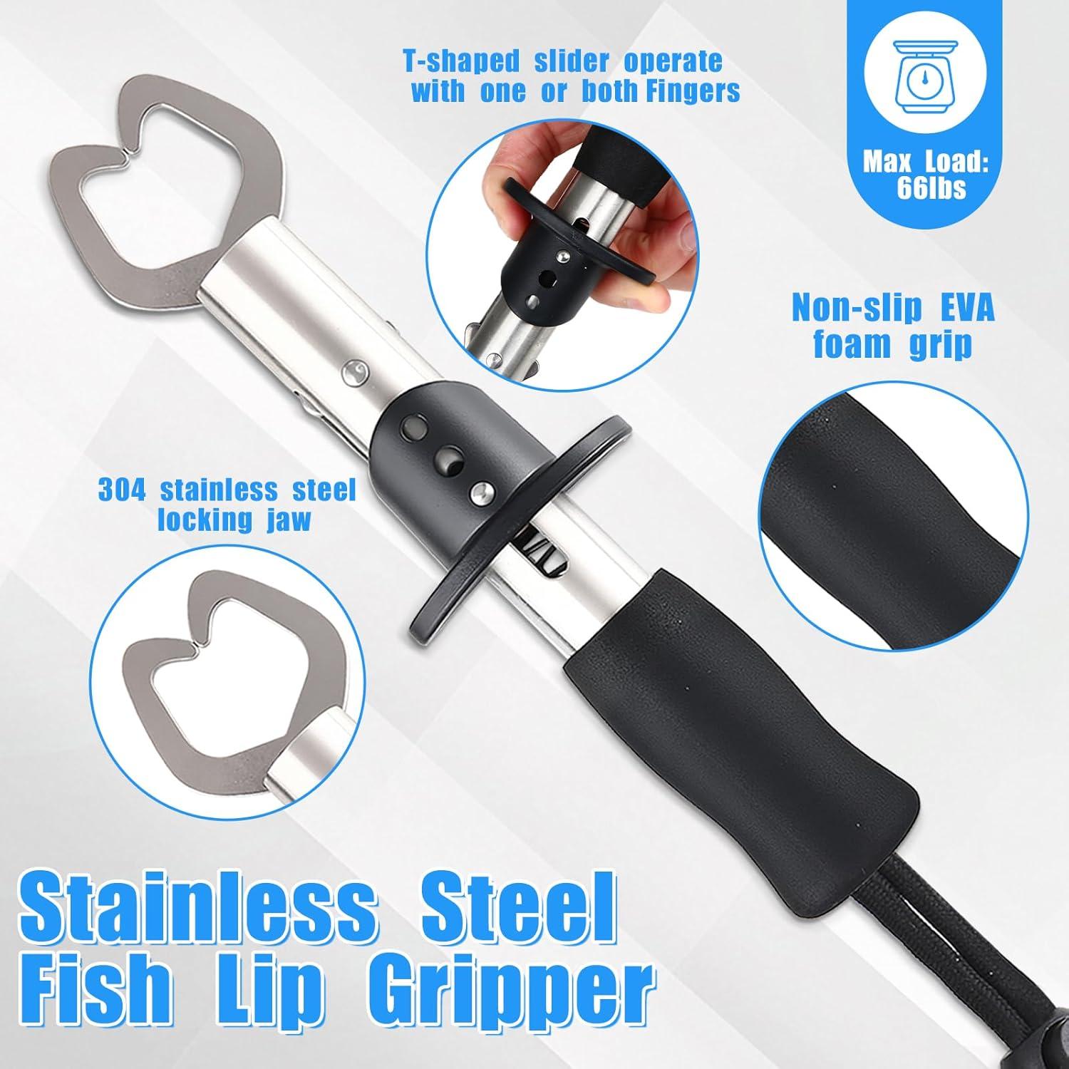 Kit de Herramientas de Pesca JOYOUSLIFE 5 Piezas Acero Inoxidable