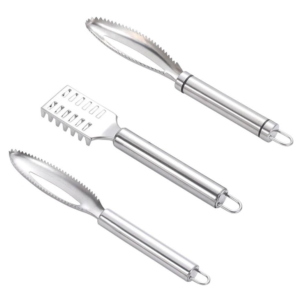 Raspador de Escamas de Pescado Acero Inoxidable DeepCrush 24cm