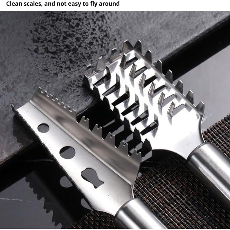 Raspador de Escamas de Pescado Acero Inoxidable DeepCrush 24cm