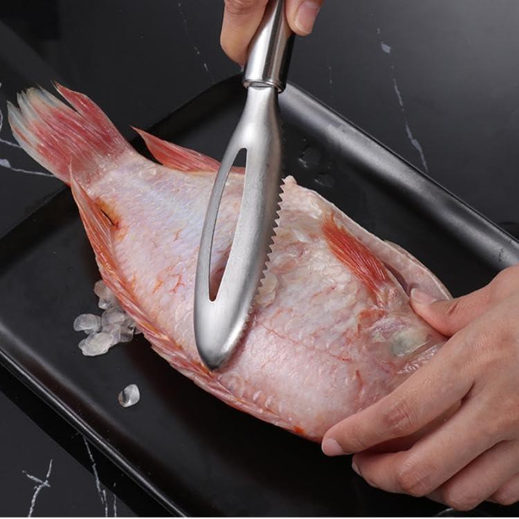 Raspador de Escamas de Pescado Acero Inoxidable DeepCrush 24cm