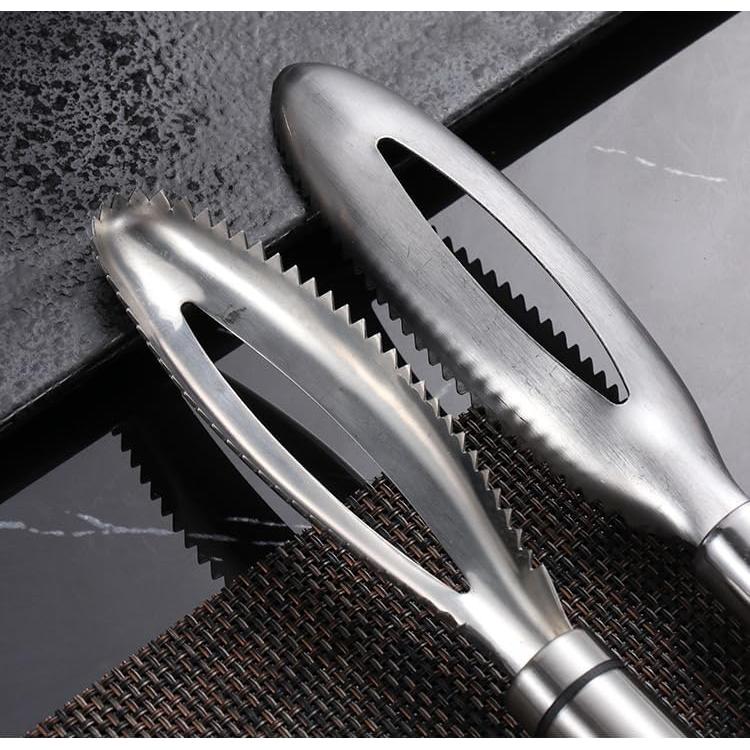 Raspador de Escamas de Pescado Acero Inoxidable DeepCrush 24cm