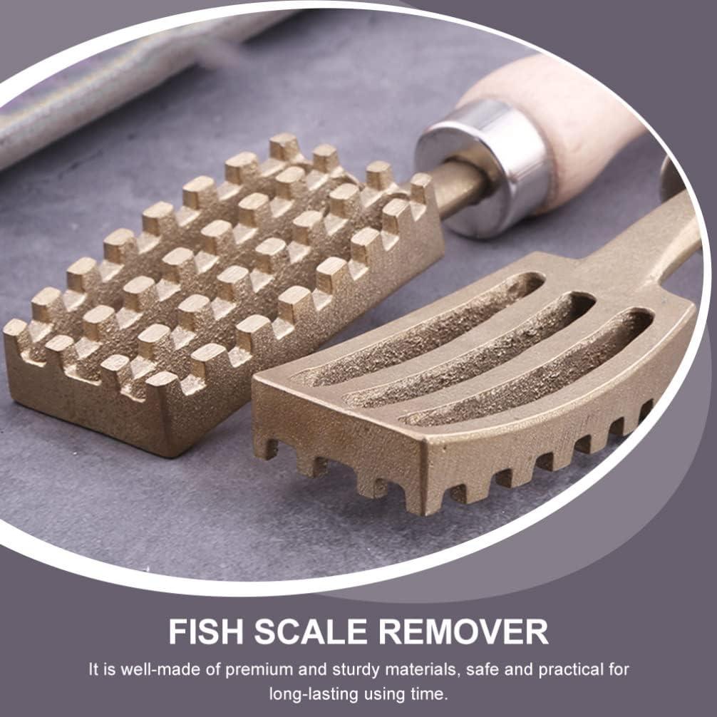 Herramienta Limpiadora de Piel de Pescado Hemoton 20cm Mango Antideslizante