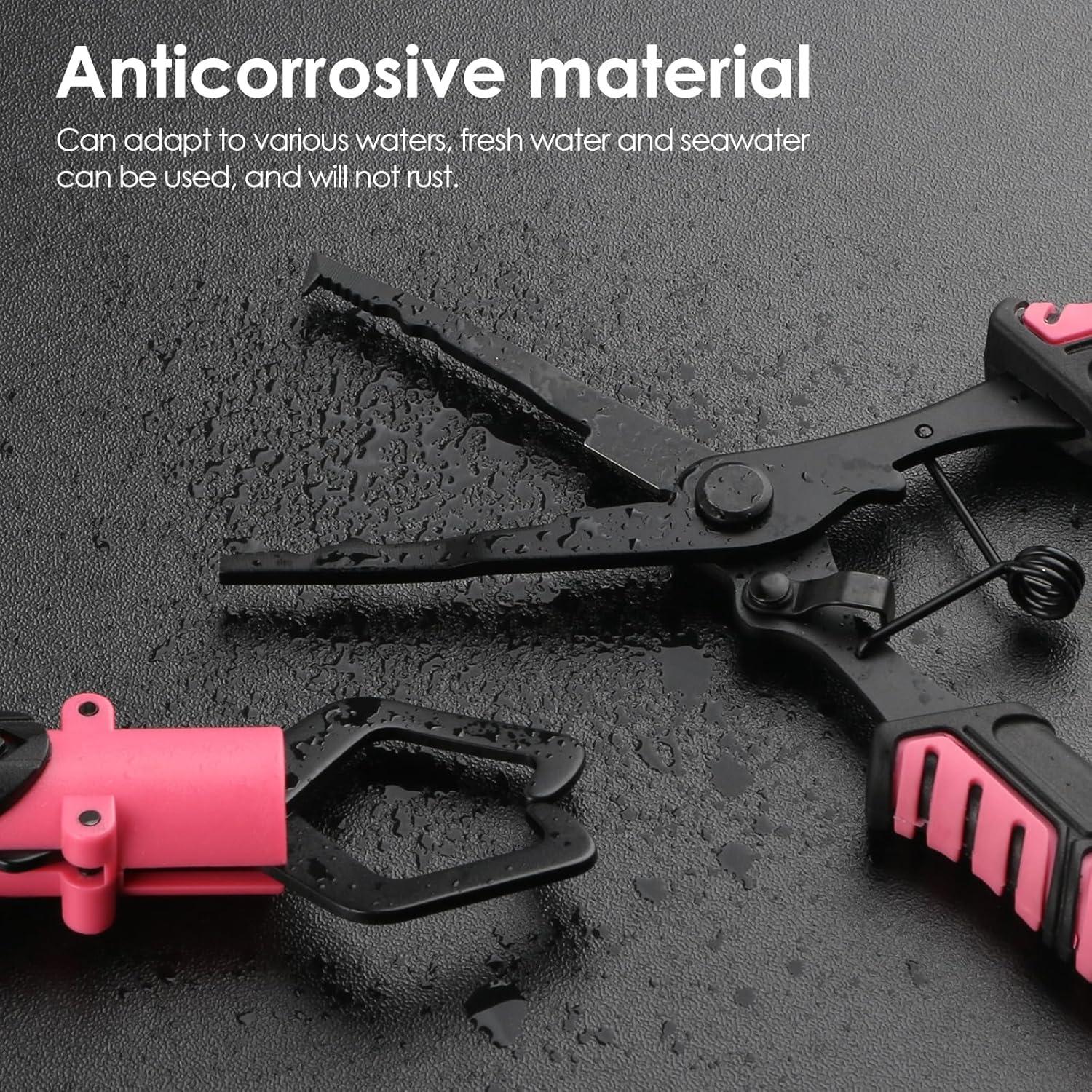 Kit de Herramientas de Pesca Mouhike - Pinzas y Agarrador Rosa