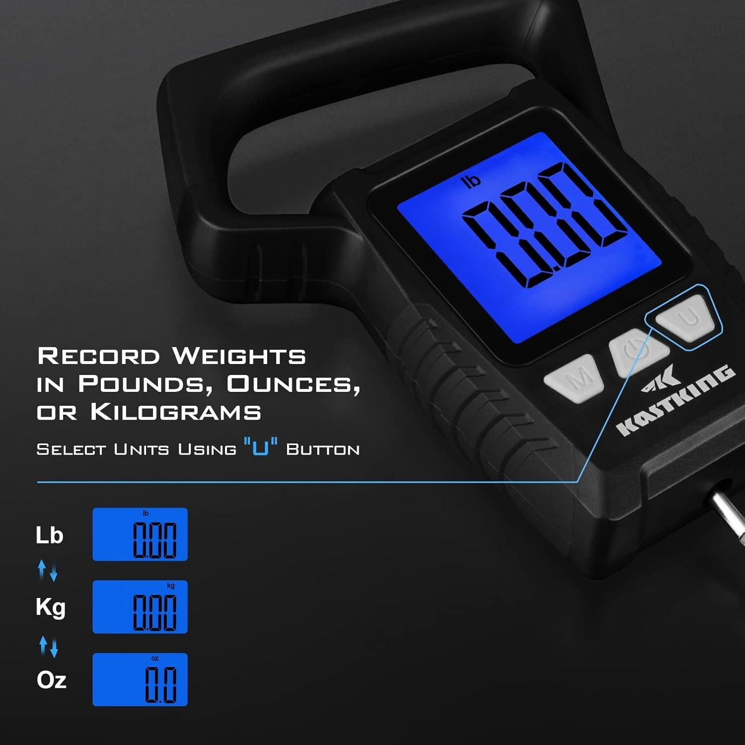 Balanza Digital Flotante KastKing WideView 110lb (49.9kg)