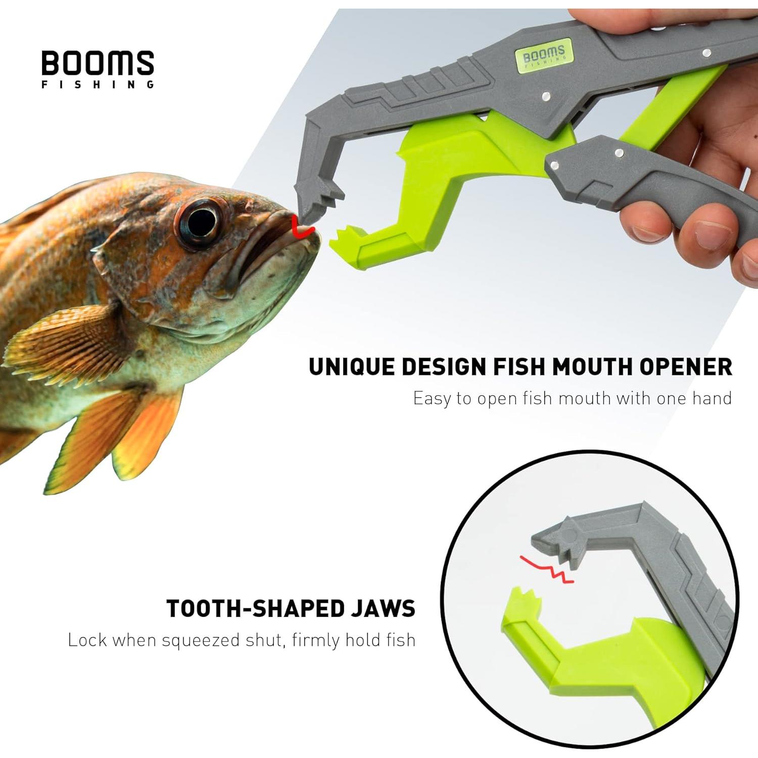 Agarrador de Labios Booms Fishing G05 24 cm Nylon Verde