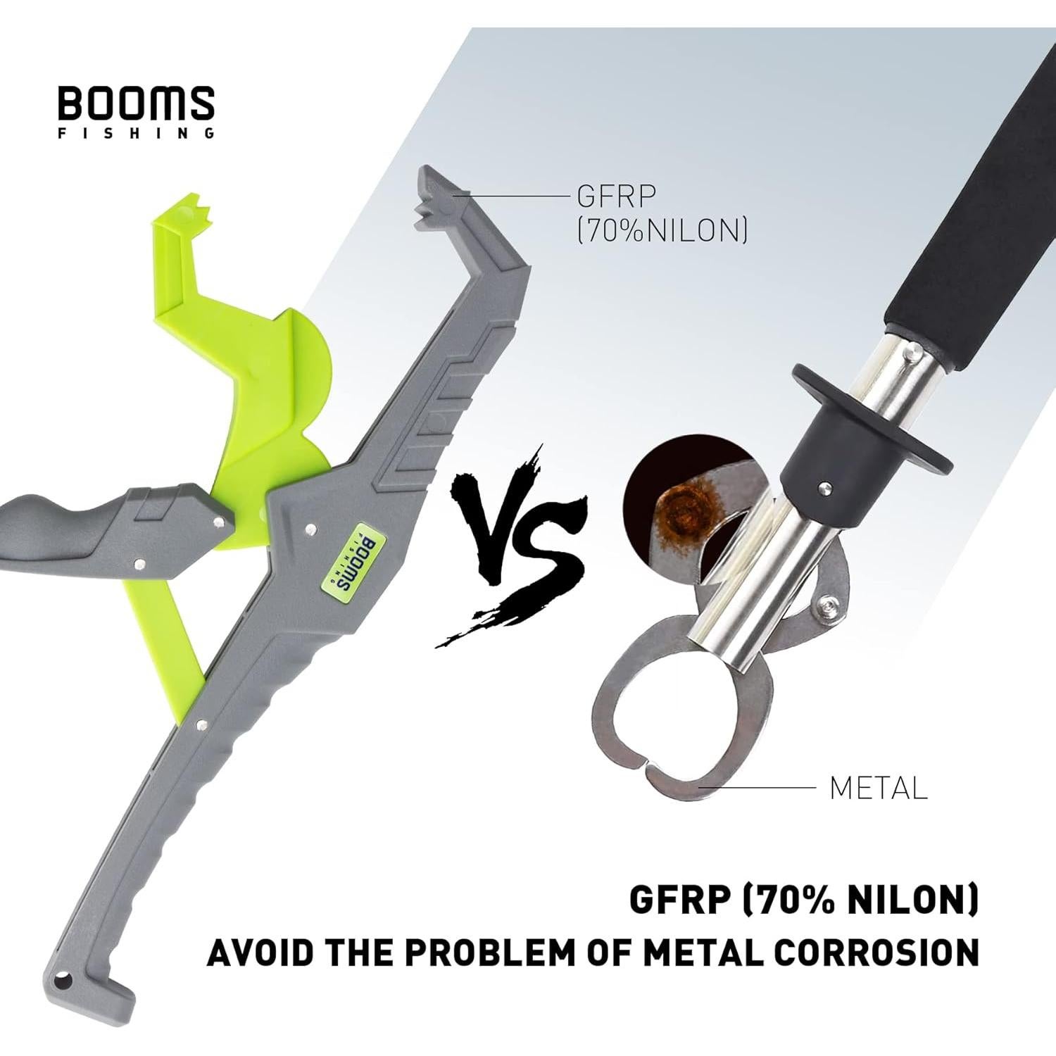 Agarrador de Labios Booms Fishing G05 24 cm Nylon Verde