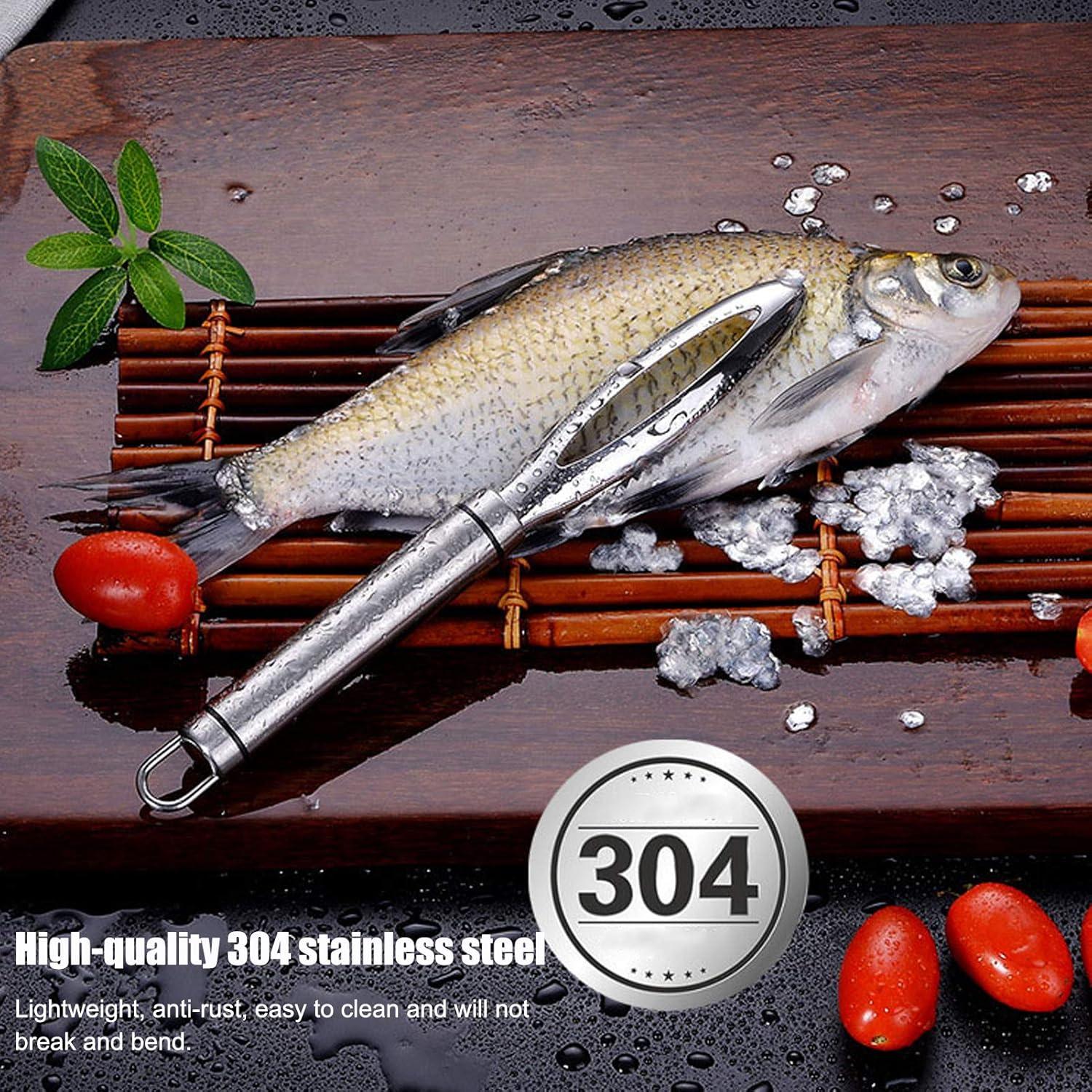 Quitacáscaras de Pescado Cyrank Acero Inoxidable 23.8cm