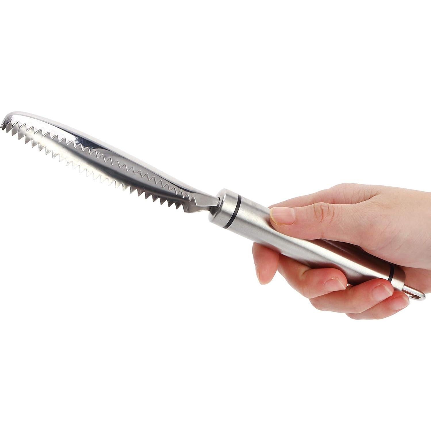 Quitacáscaras de Pescado Cyrank Acero Inoxidable 23.8cm