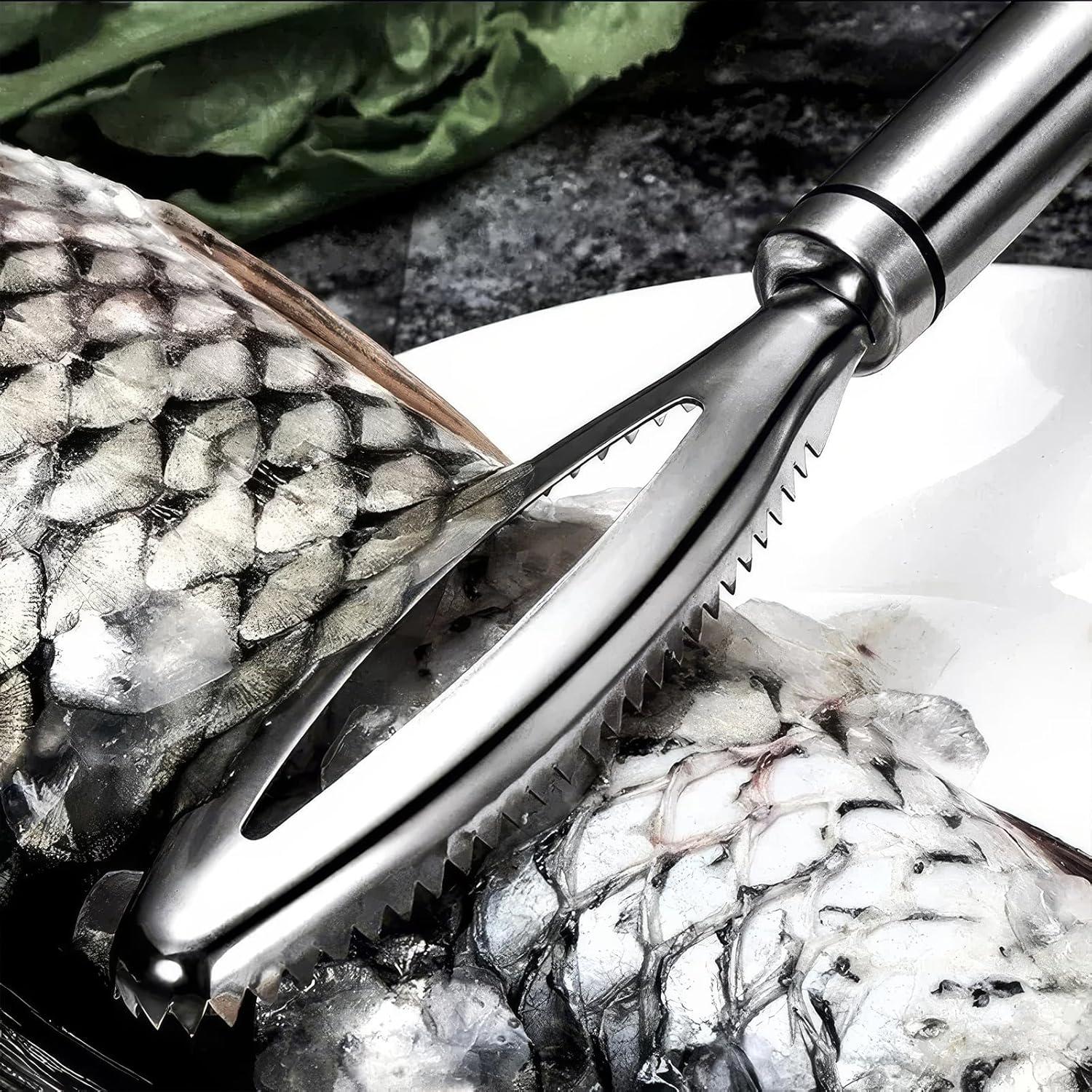 Removedor de Escamas de Pescado BINGONE Acero Inoxidable 24x11cm