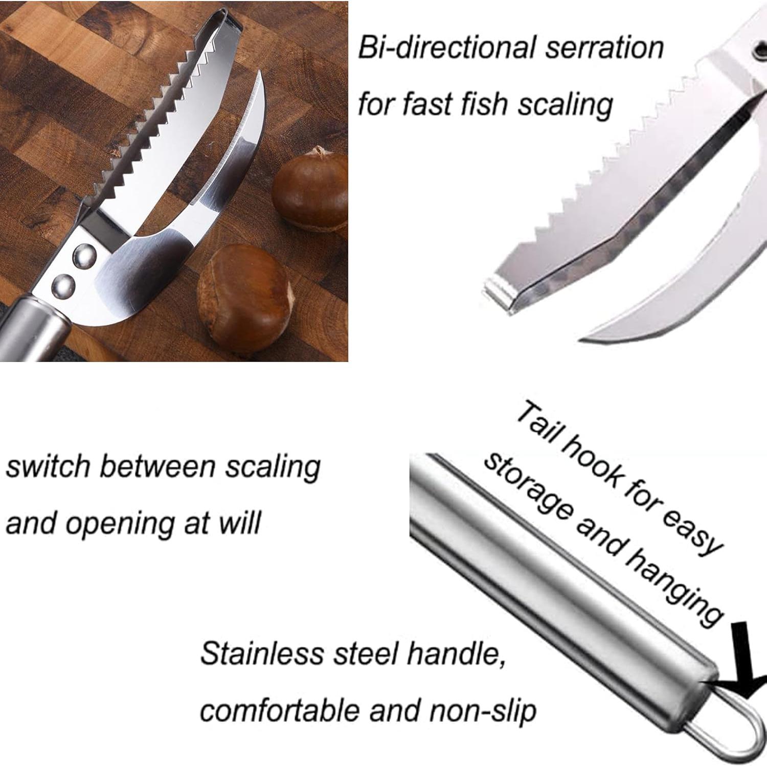 Cuchillo Escamador de Pescado Little Syohe 9.14 cm Acero Inoxidable