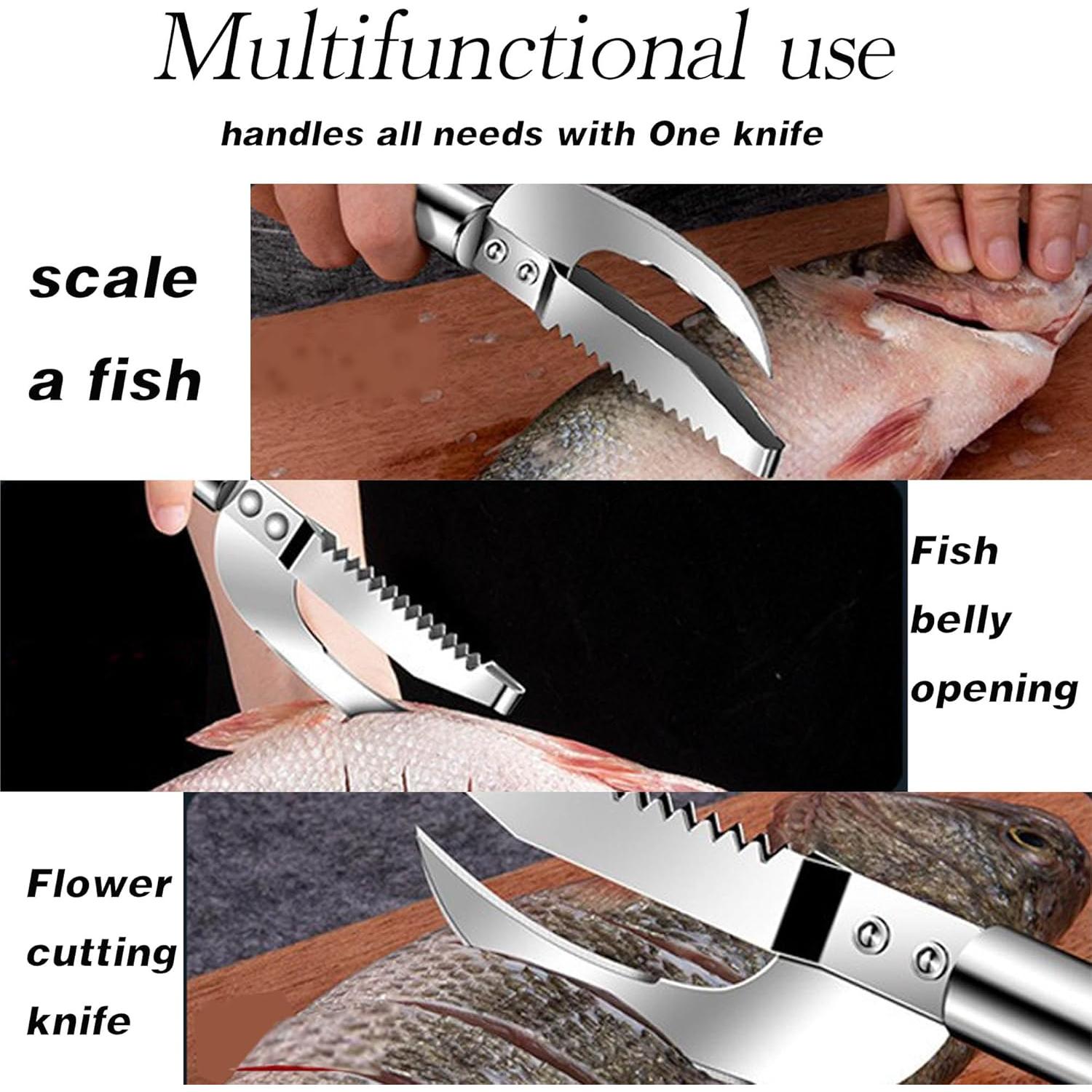 Cuchillo Escamador de Pescado Little Syohe 9.14 cm Acero Inoxidable