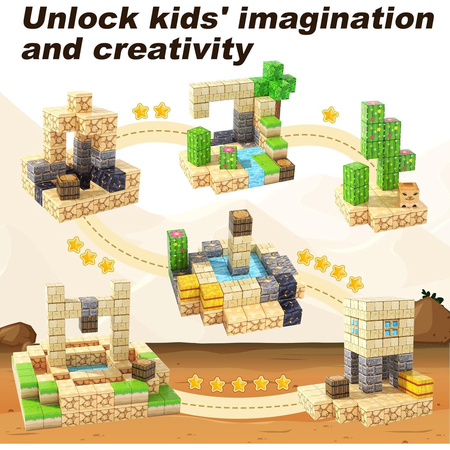 Bloques Magnéticos Gooidea 88PCS Set Desierto 2,54 cm