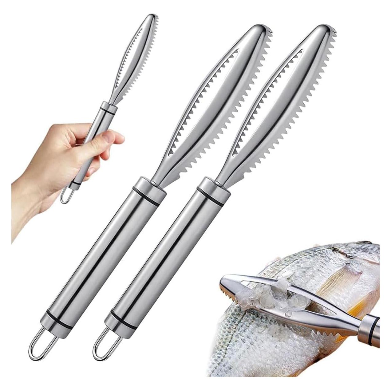 Removedor de Escamas de Pescado WEMOMO Acero Inoxidable 2 PCs