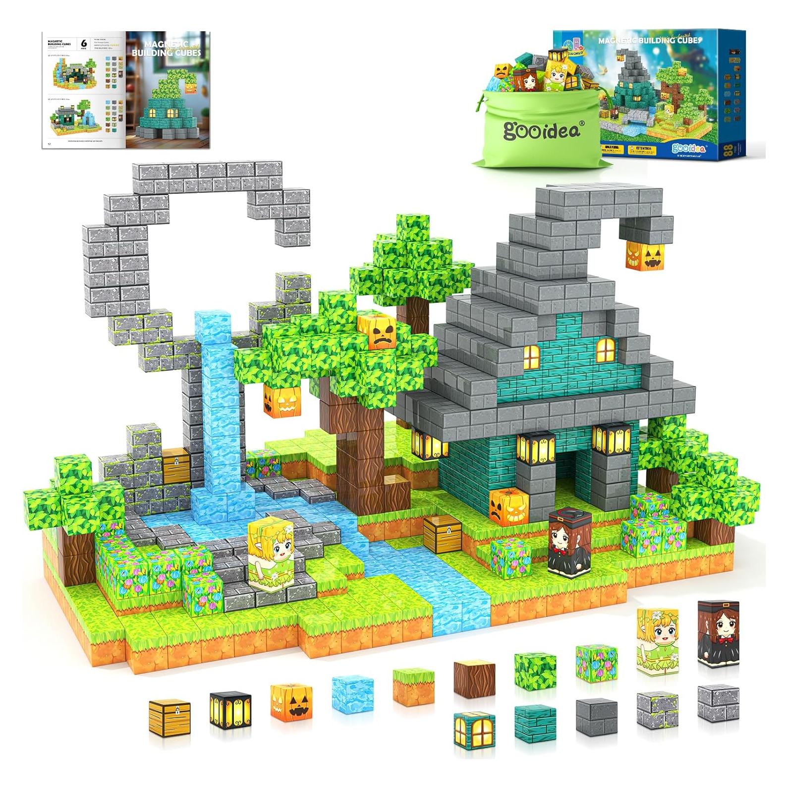 Bloques Magnéticos Gooidea 88PCS Juguetes de Construcción