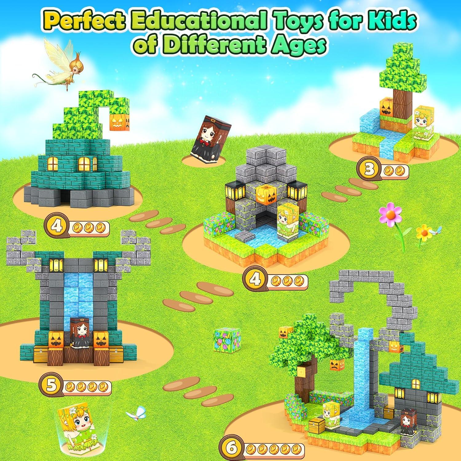 Bloques Magnéticos Gooidea 88PCS Juguetes de Construcción