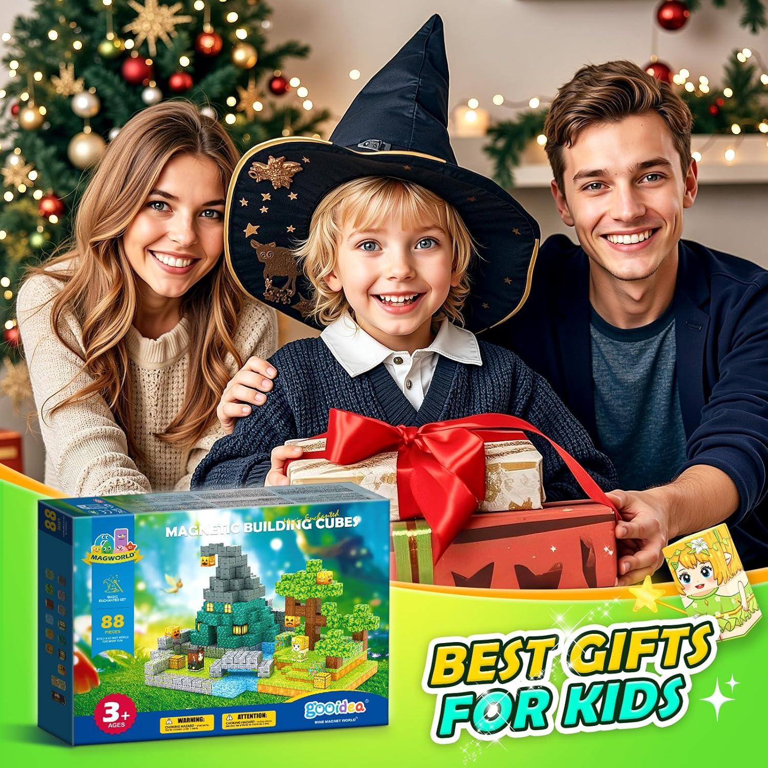 Bloques Magnéticos Gooidea 88PCS Juguetes de Construcción