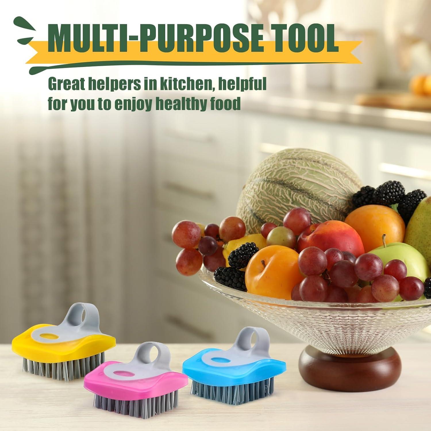 Juego de 12 Cepillos de Verduras Honeydak con Agarre Antideslizante