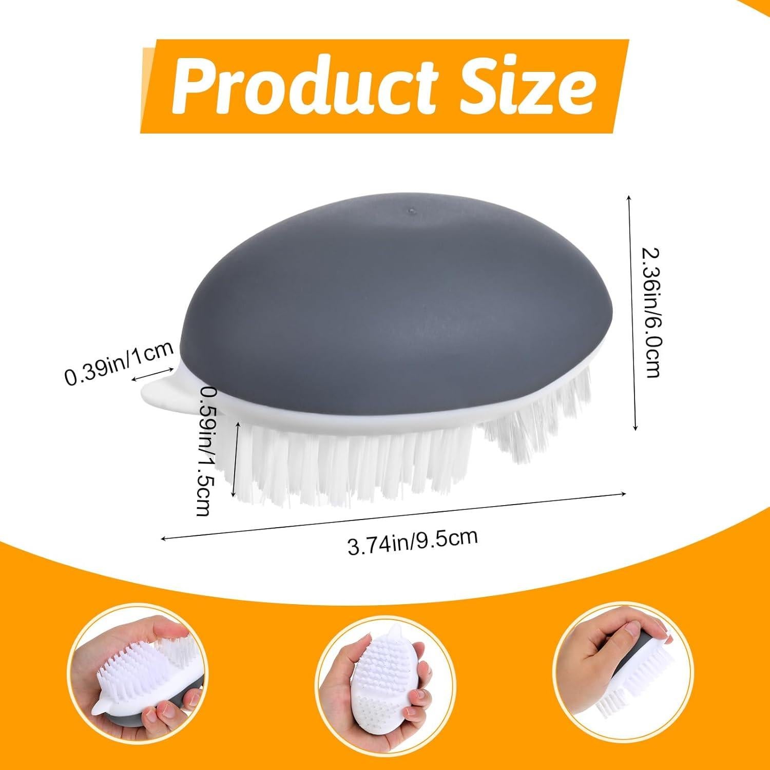 Cepillo de Verduras Hpmjz Ergonómico Antideslizante 9.9x5.8 cm