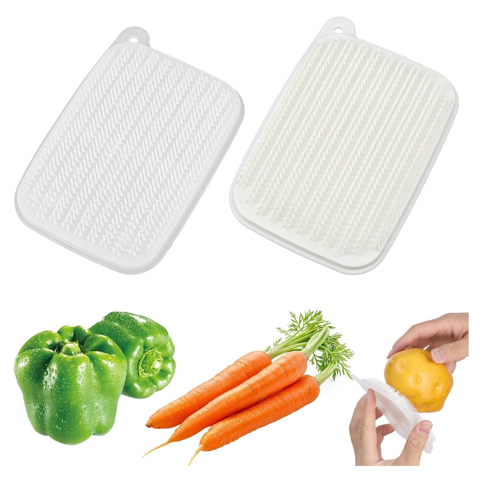 Cepillo de Verduras Nogeqi 2 Pcs con Cerdas Suaves 12.19 cm