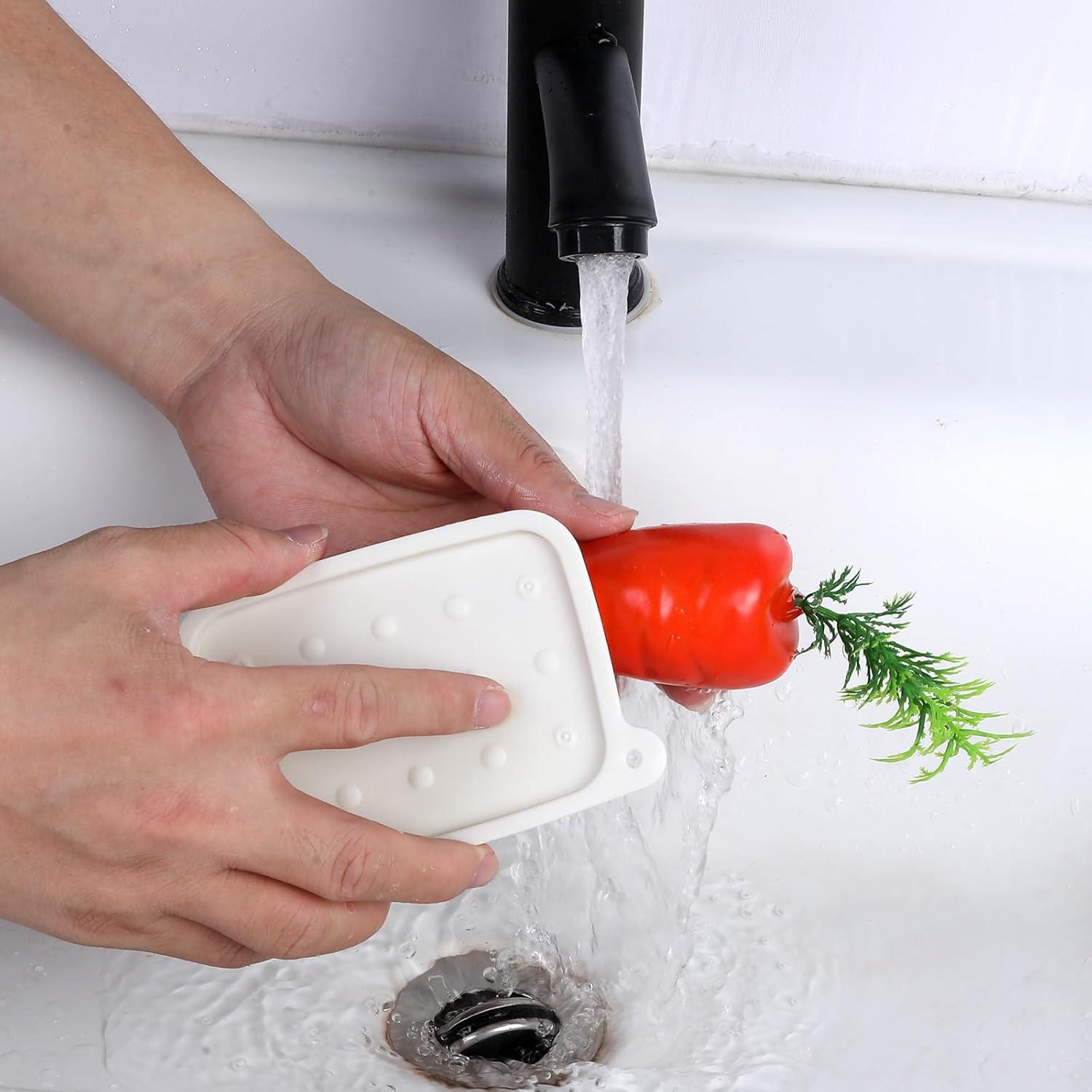 Cepillo de Verduras Nogeqi 2 Pcs con Cerdas Suaves 12.19 cm