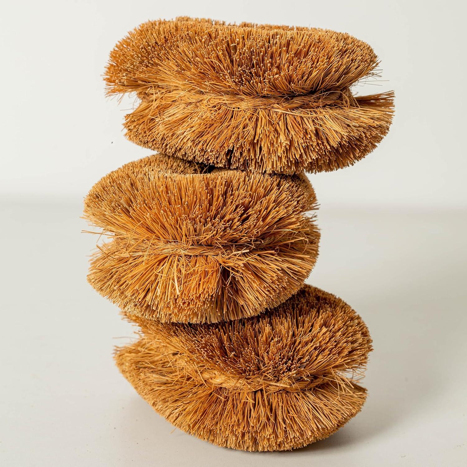 Paquete de 3 Cepillos Tawashi GrowByCoco de Coco Natural