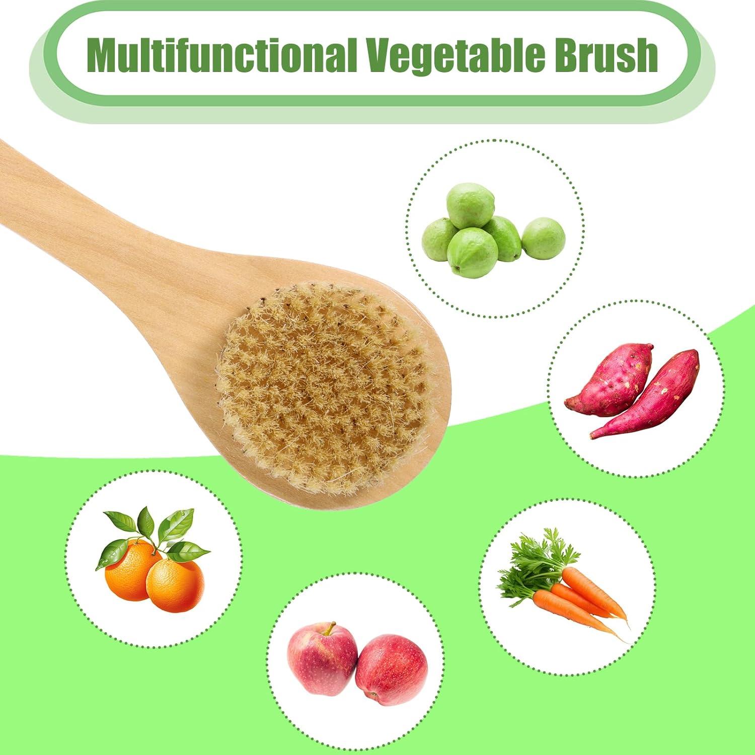 Cepillo de Verduras Gosknor de Madera 25x8cm Cerdas de Jabalí