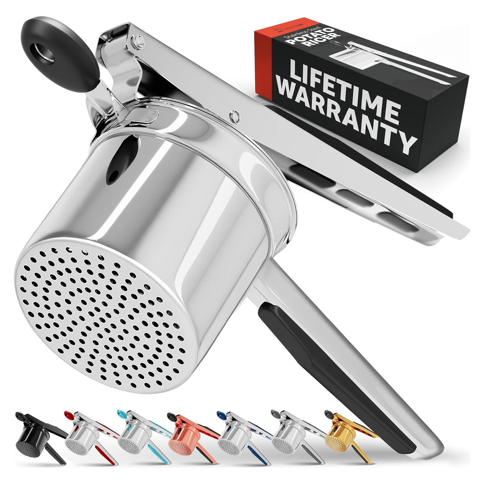 Prensapurés PriorityChef 425g Acero Inoxidable Negro