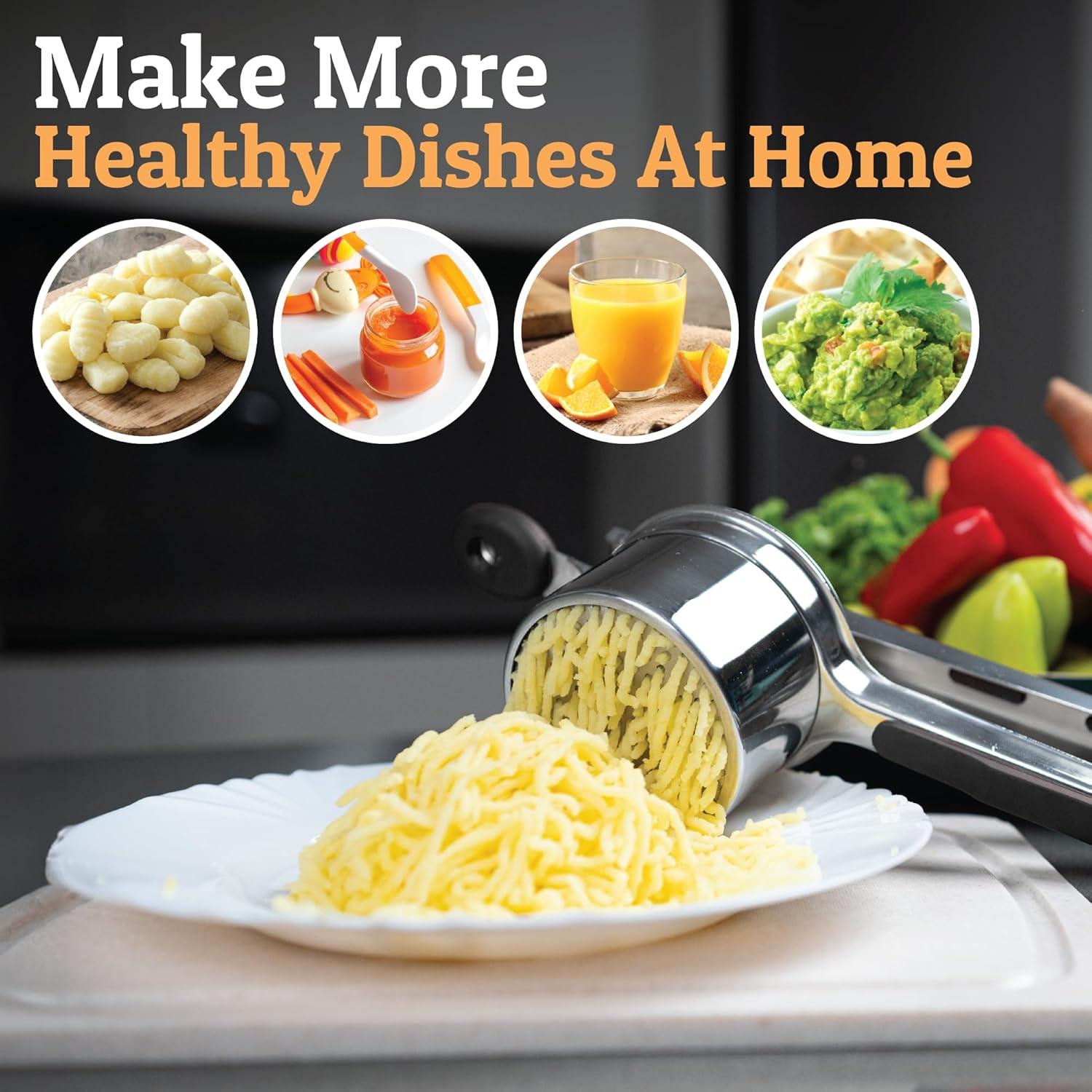 Prensapurés PriorityChef 425g Acero Inoxidable Negro