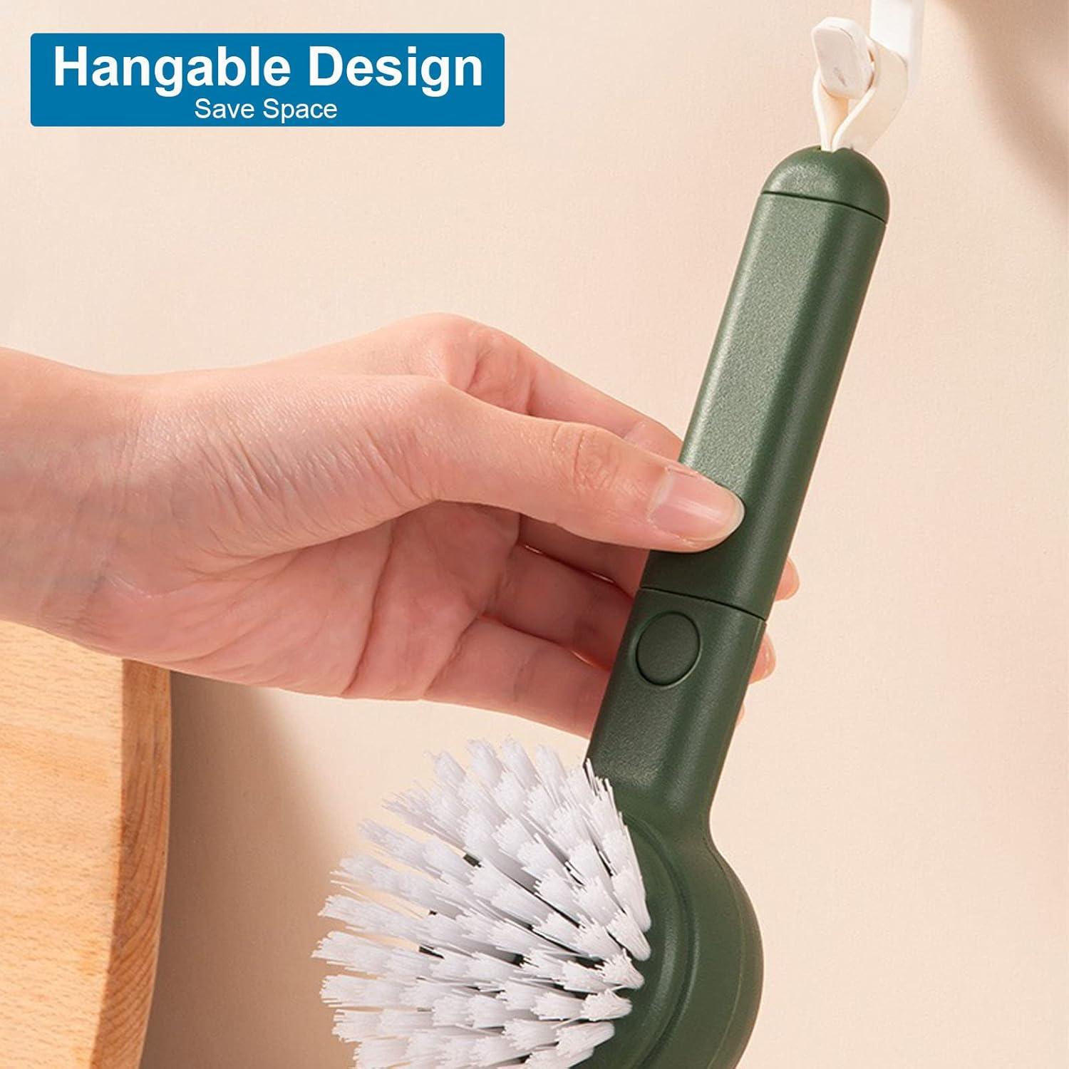 Cepillo Limpiador 2 en 1 Ganganmax para Verduras y Frutas Amarillo