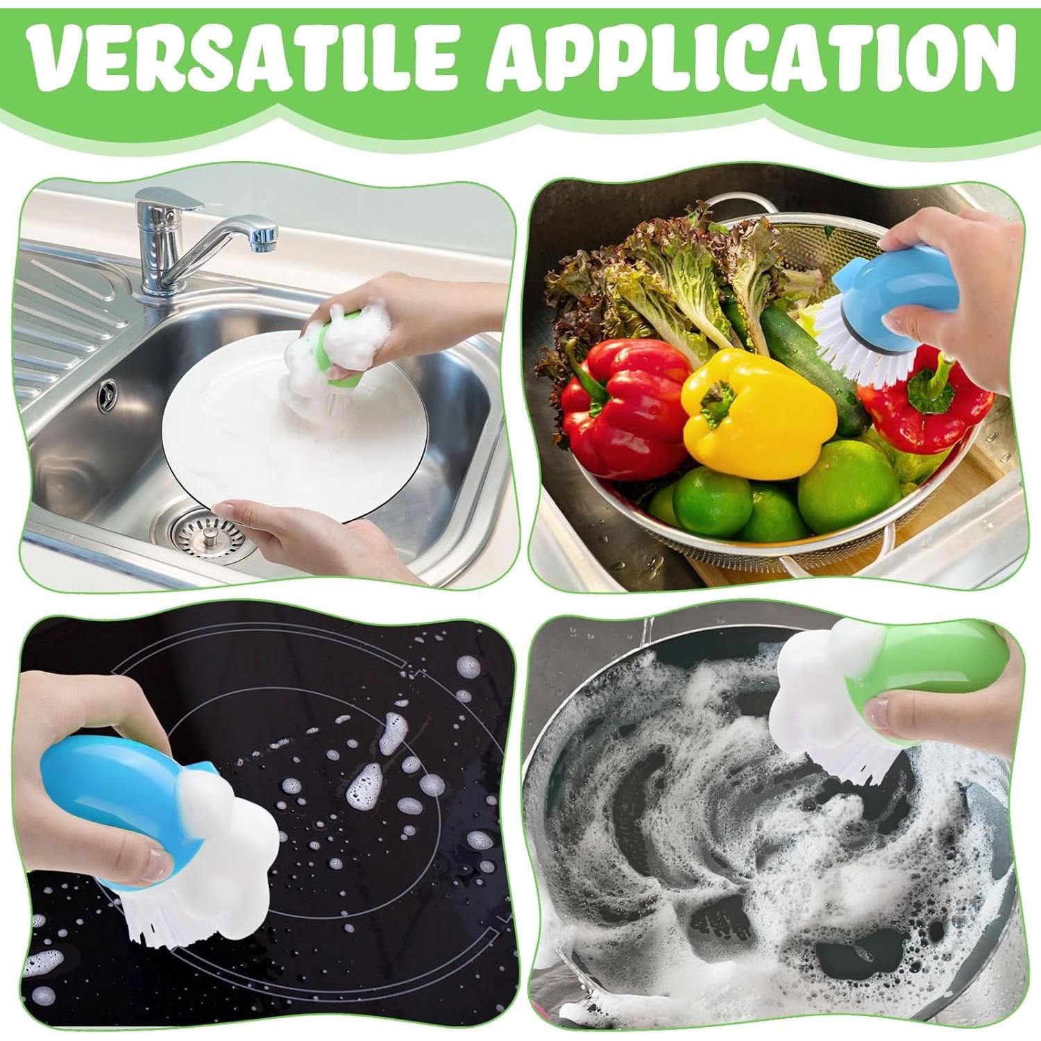 Juego de 6 Cepillos de Limpieza Reallnaive - Duende, Cocina y Baño