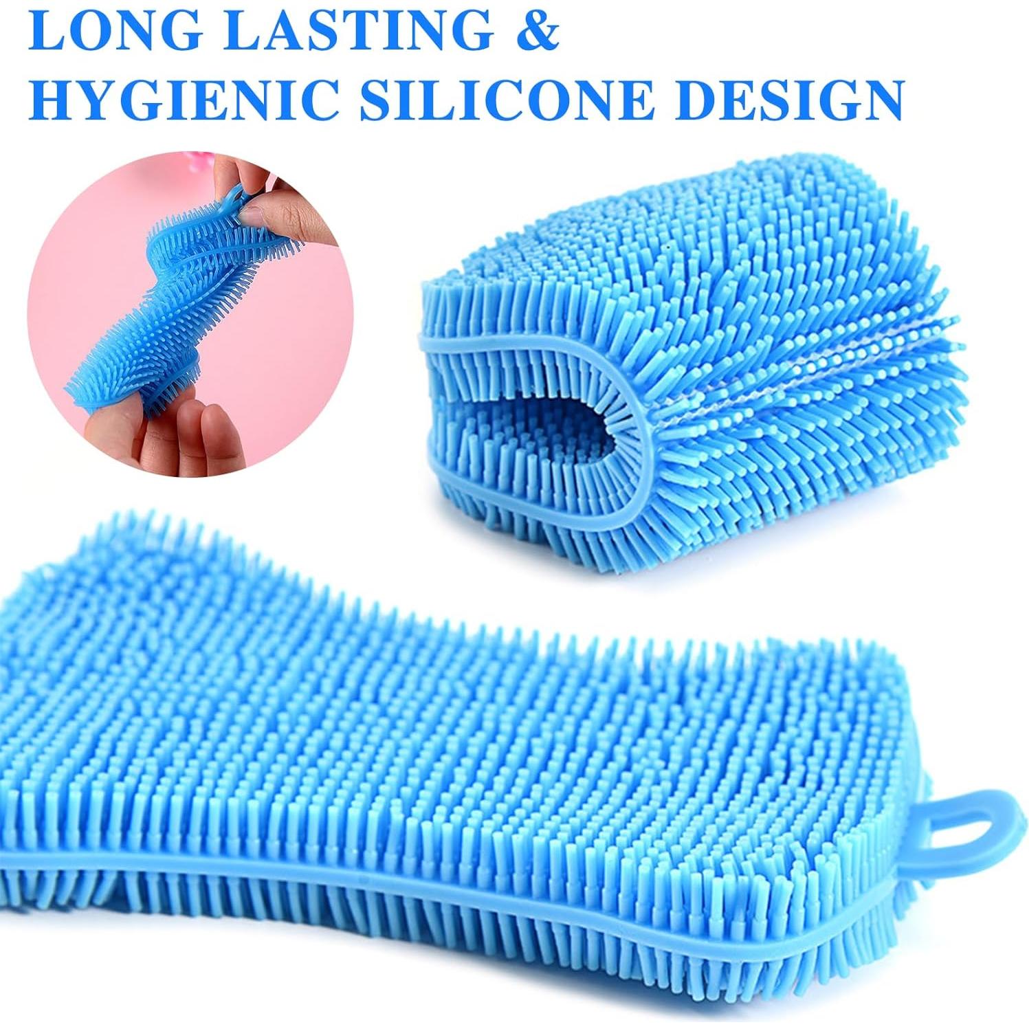 6 Esponjas de Silicona Multiusos MISSJOJIAY para Platos