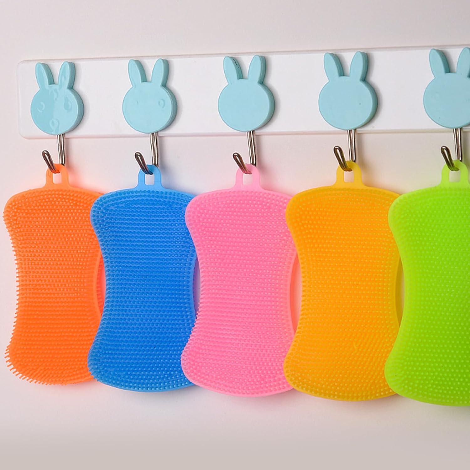 6 Esponjas de Silicona Multiusos MISSJOJIAY para Platos