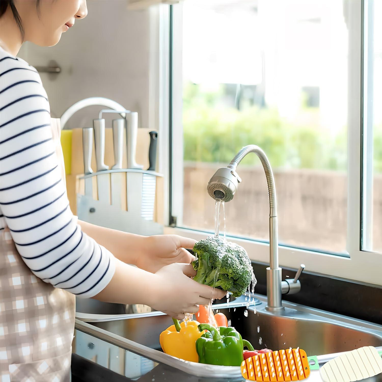 Cepillo de Limpieza de Vegetales Qiifaiikooii - 2 Pcs Antideslizante