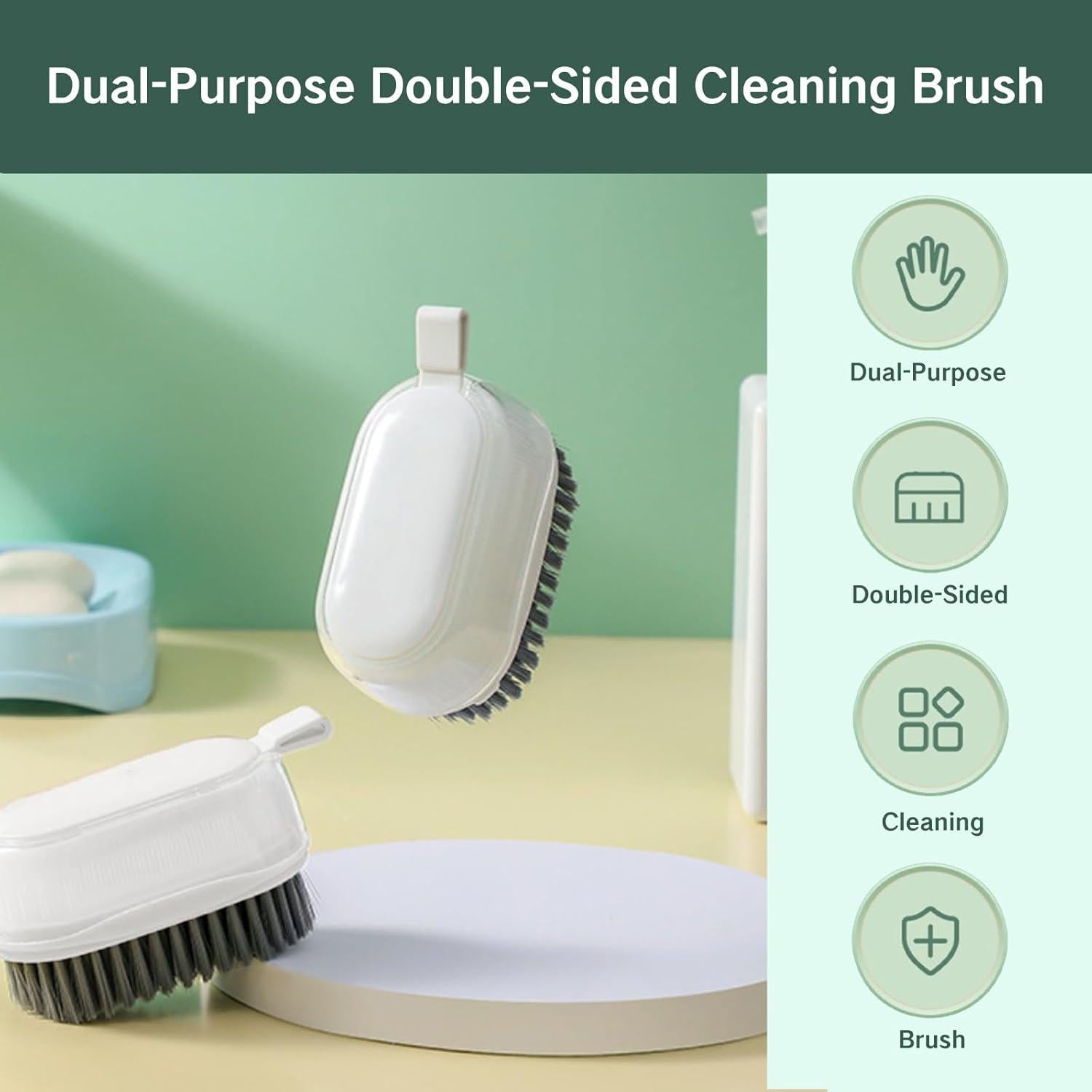 Cepillo de Verduras YAFIYGI con Cerdas Dual y Mango Ergonómico