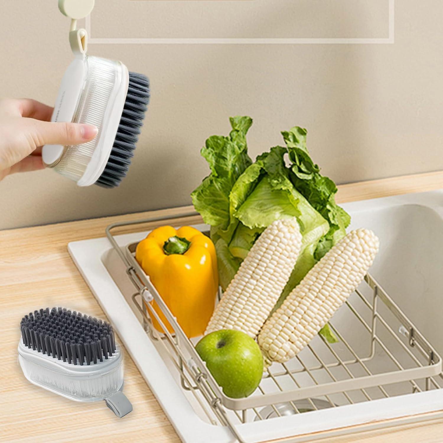 Cepillo de Verduras YAFIYGI con Cerdas Dual y Mango Ergonómico