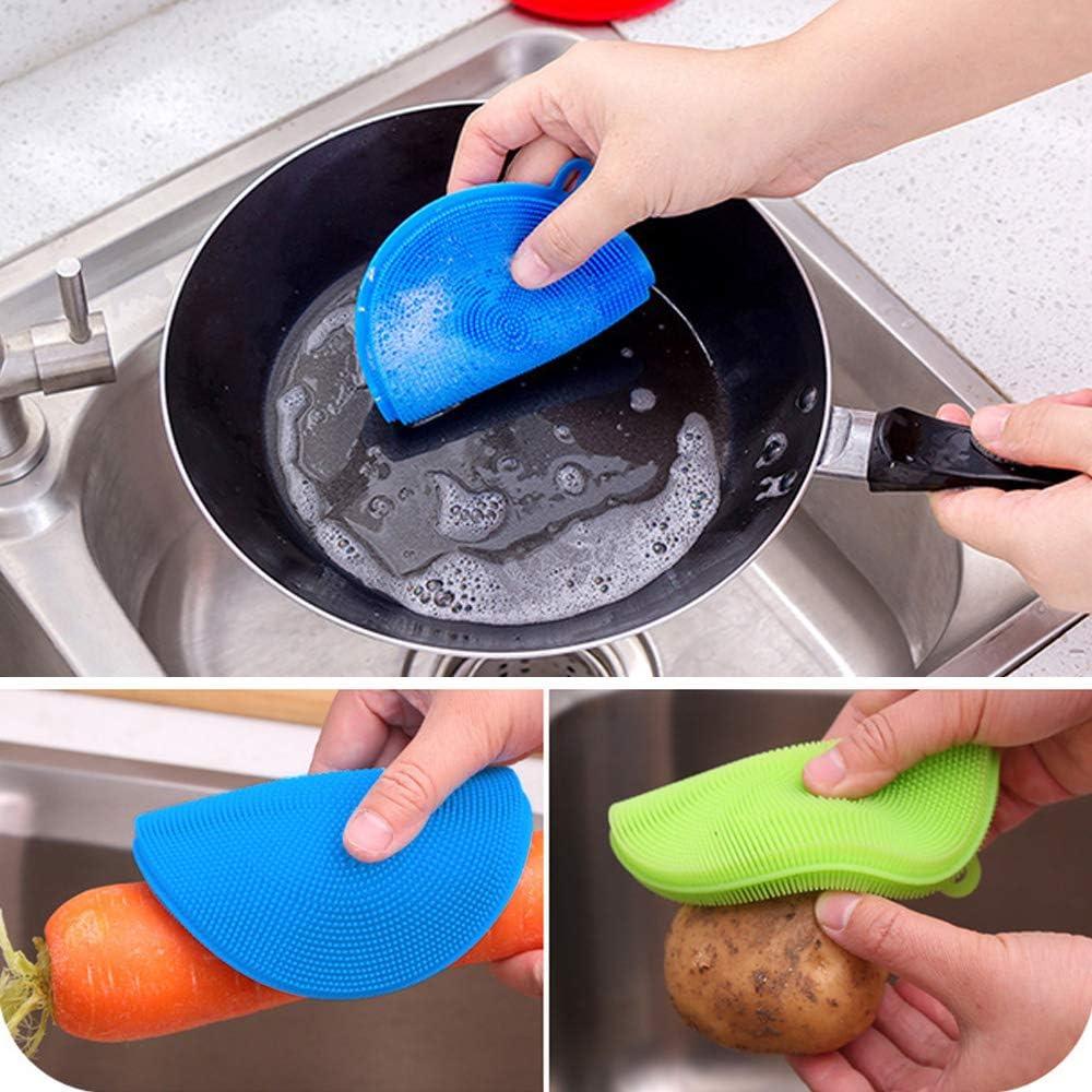 Kit Bolsa Microondas Roucerlin + 2 Cepillos Silicona Naranja