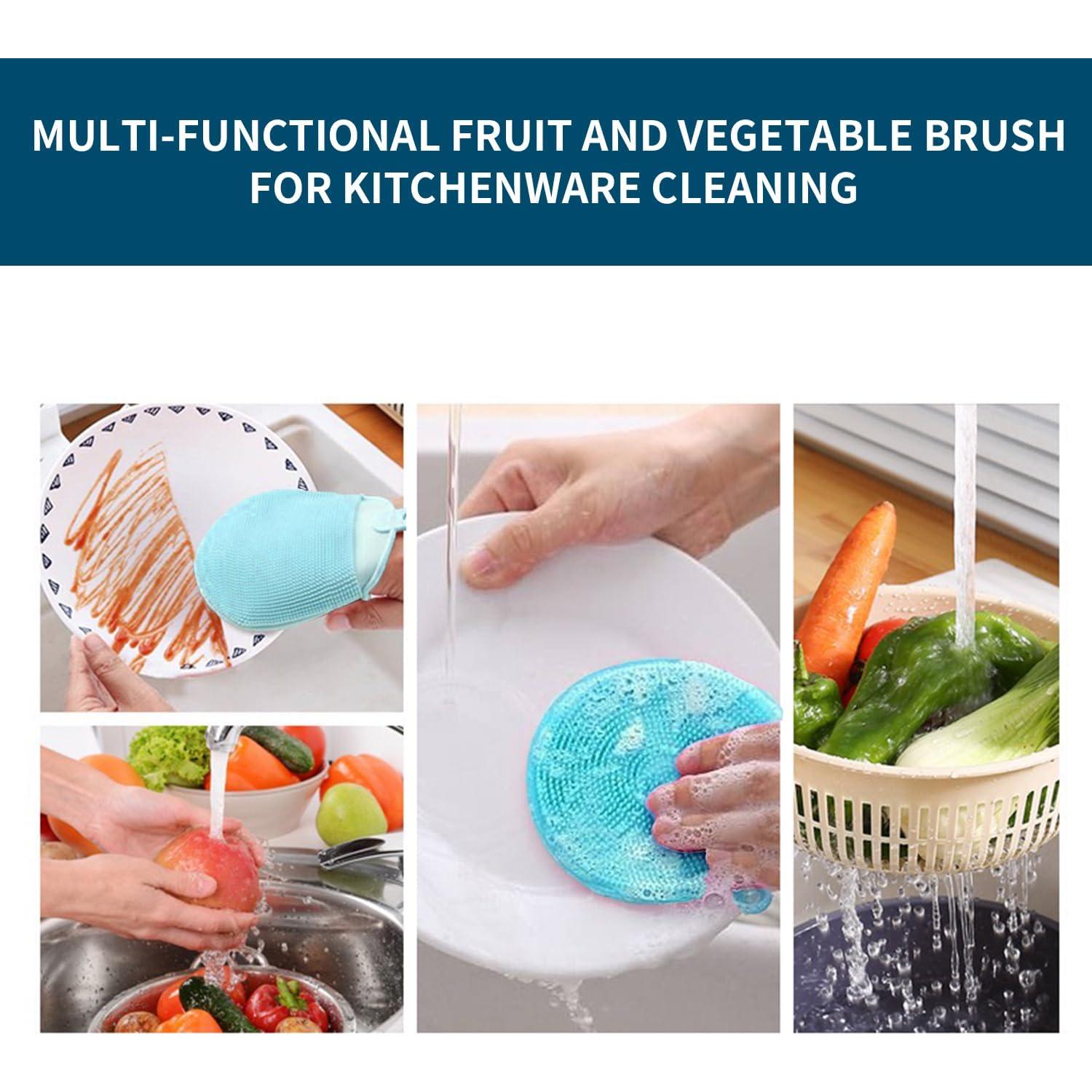 Cepillo Limpiador de Verduras Zorgons - Silicona Azul 45g