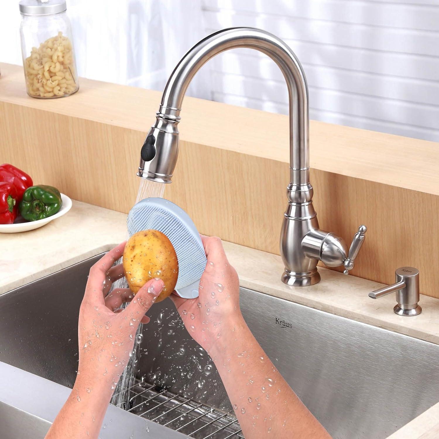 Cepillo Limpiador de Verduras Zorgons - Silicona Azul 45g