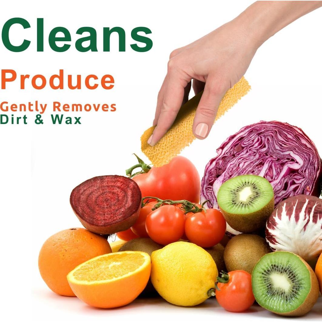 Limpiador de Silicona Peachy Clean - 3 Unidades para Frutas y Verduras