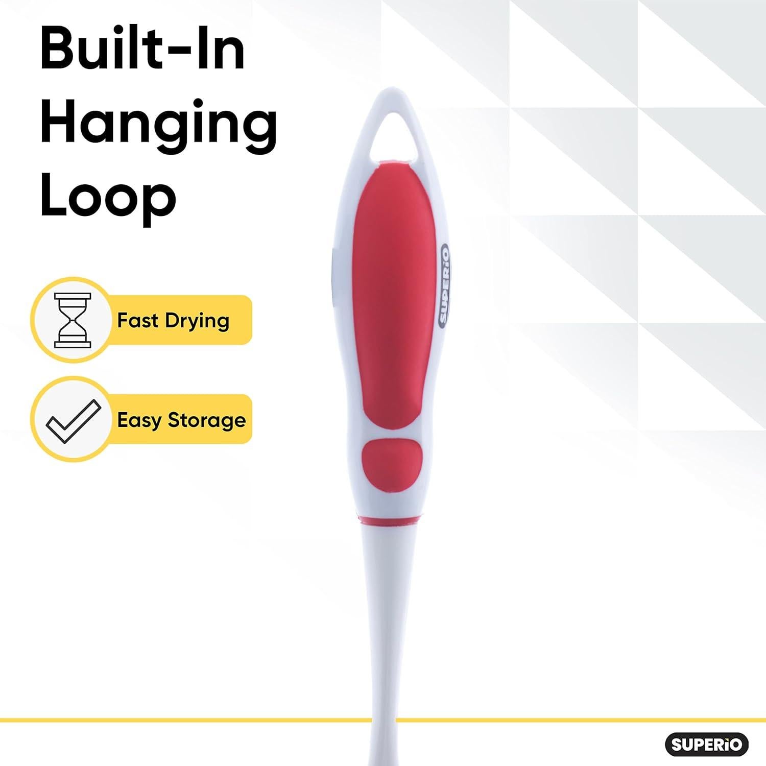 Cepillo de Cocina Superio para Frutas y Verduras Rojo 28 cm