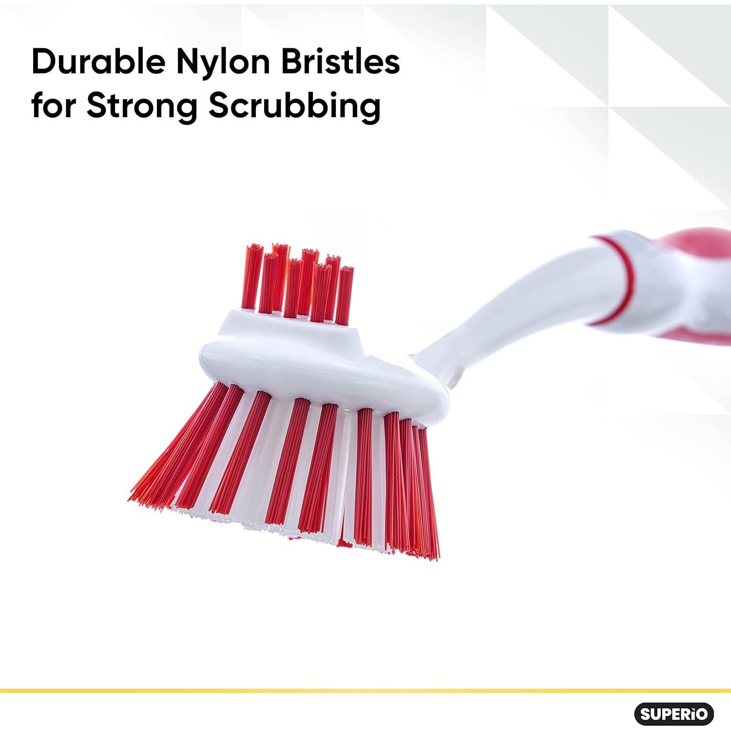 Cepillo de Cocina Superio para Frutas y Verduras Rojo 28 cm