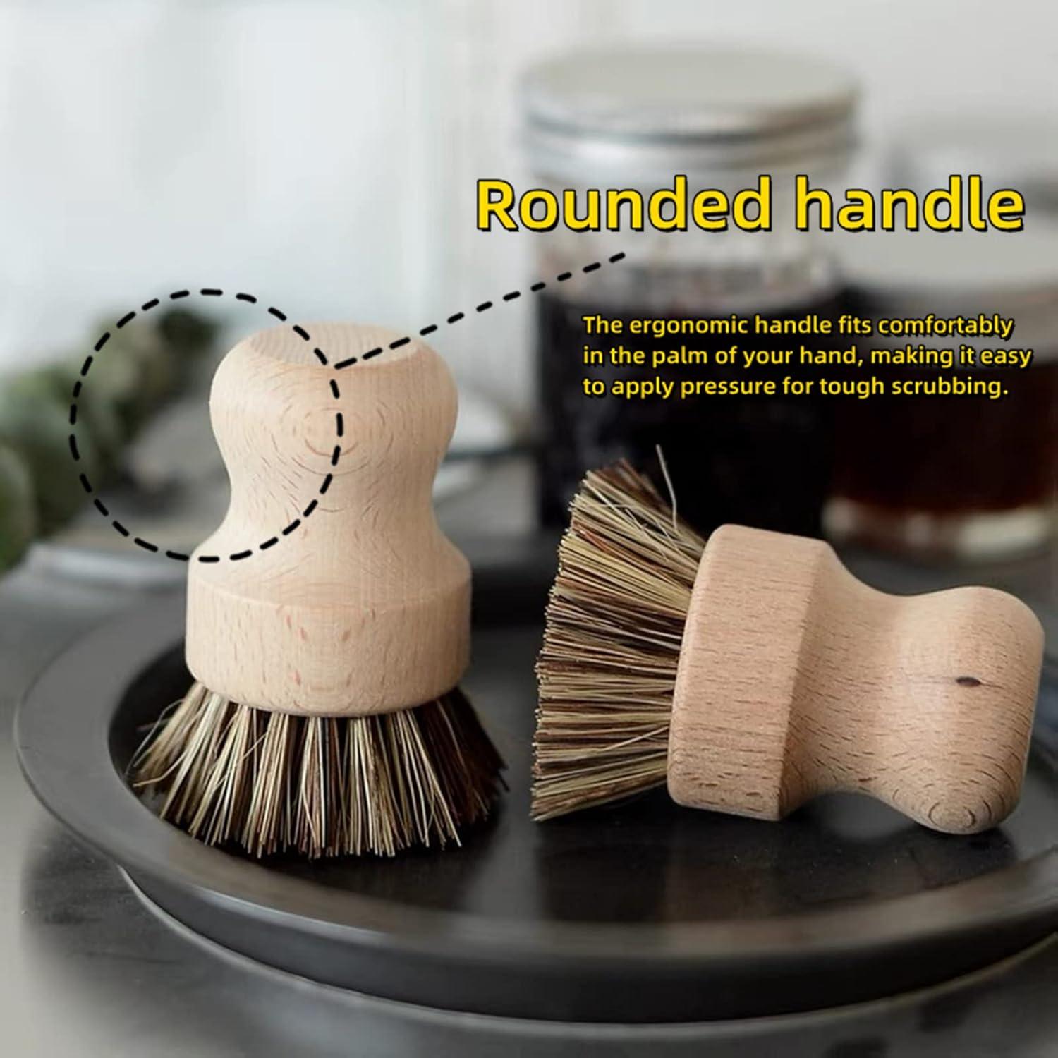 Cepillo de Limpieza de Verduras Agatige con Mango de Madera