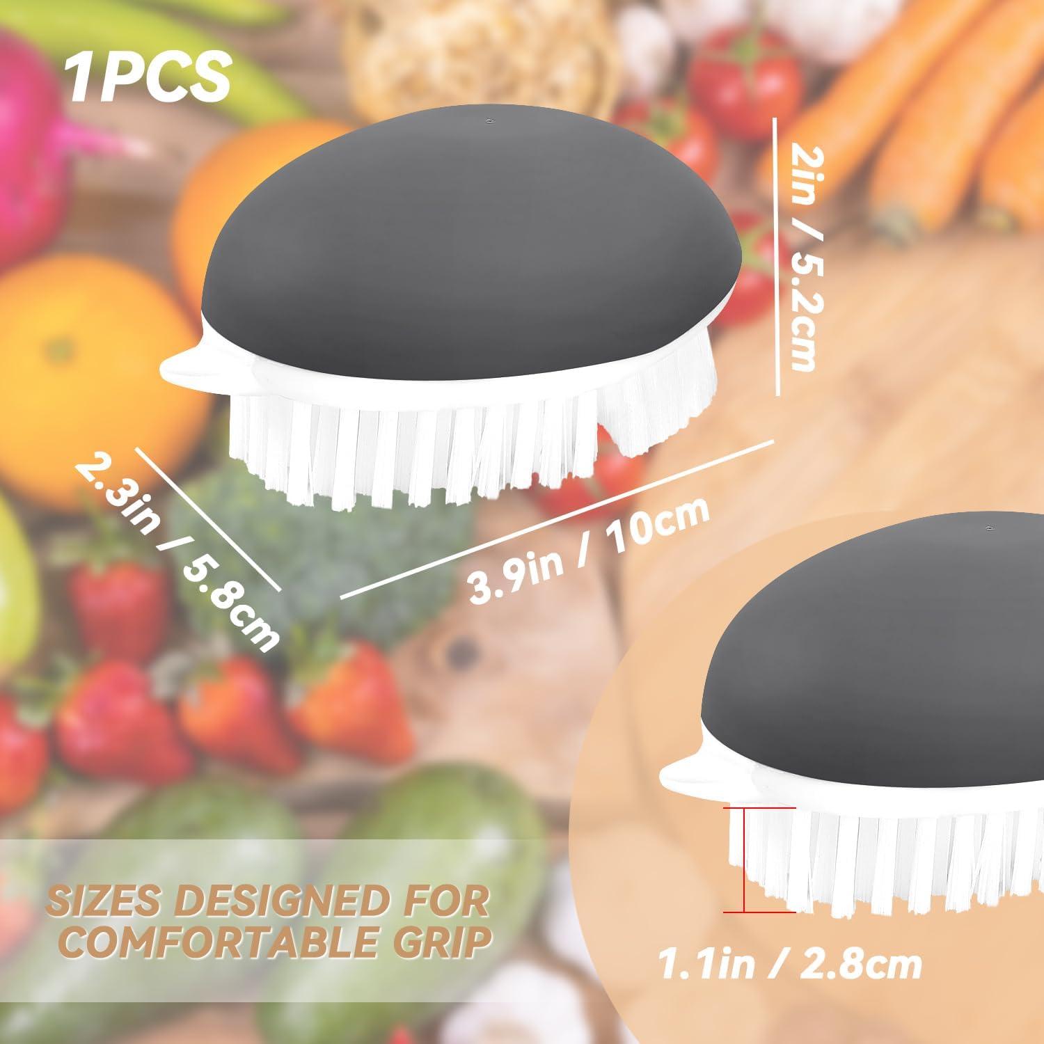 Cepillo de Verduras Yuntop Antideslizante Gris 2 Piezas