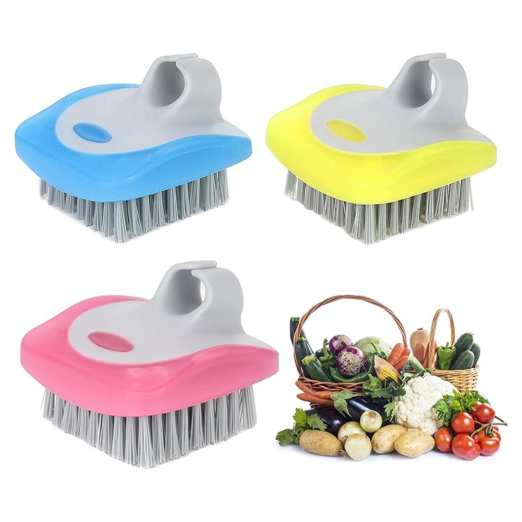 Cepillos de Vegetales TINSKY 3 Pcs Flexible para Cocina