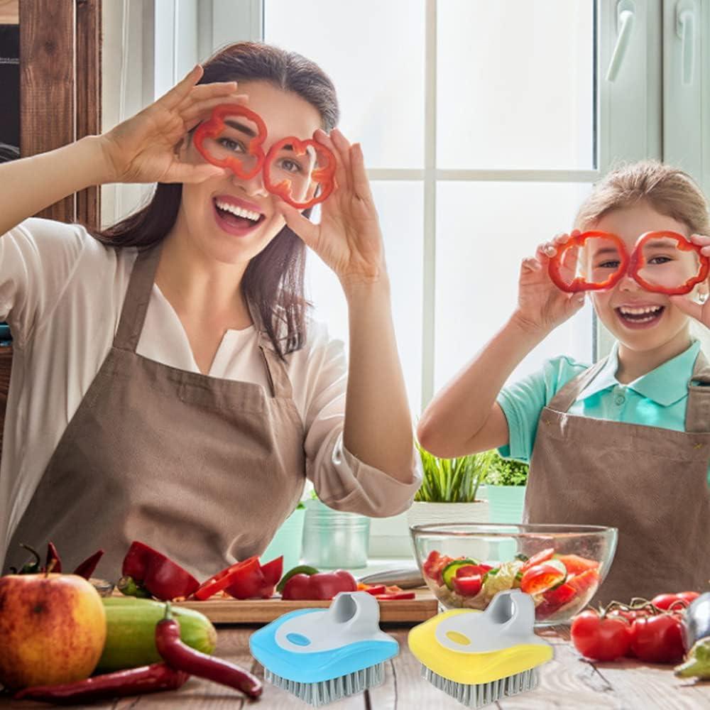 Cepillos de Vegetales TINSKY 3 Pcs Flexible para Cocina