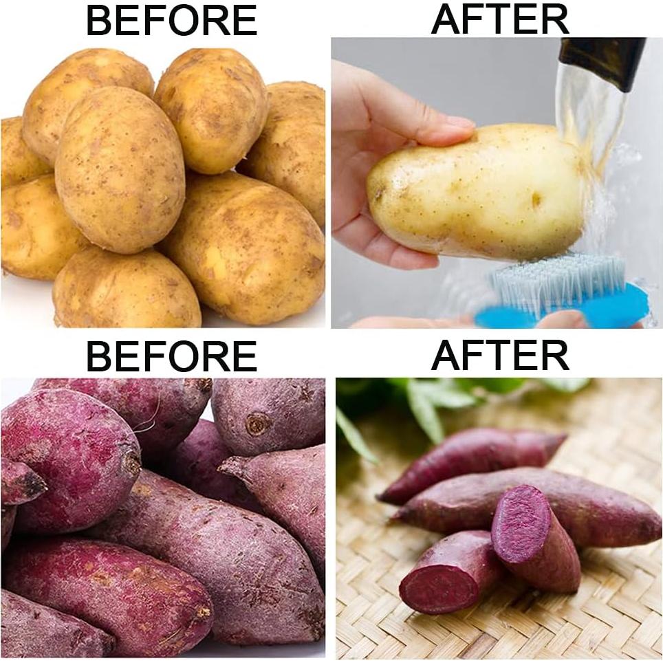 Cepillos de Vegetales TINSKY 3 Pcs Flexible para Cocina