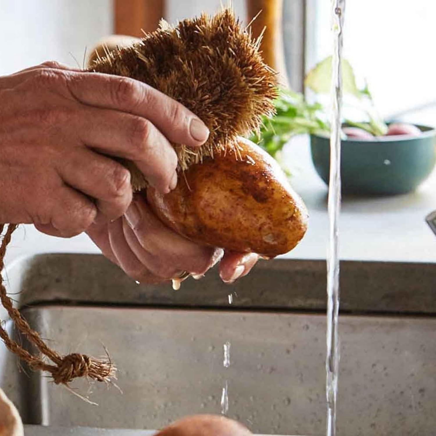 Pack de 2 Cepillos Tawashi de Coco Natural para Verduras